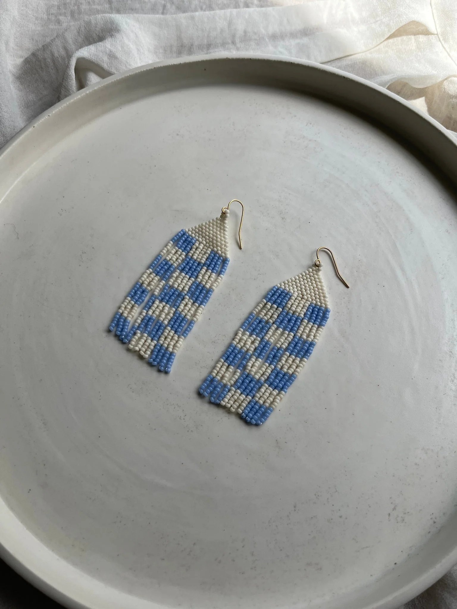 Miiken Fringe Earrings Checkers (Multiple Colours) - Image 7