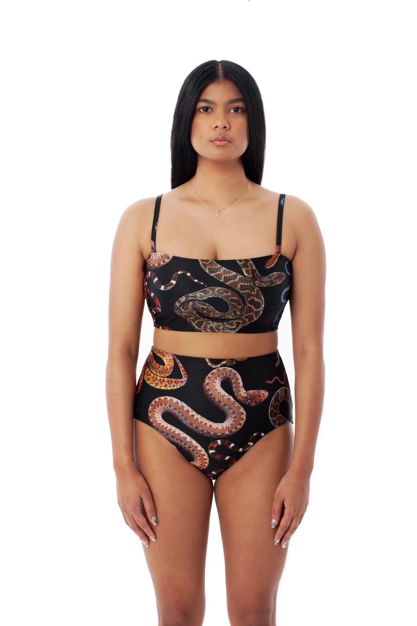 Minnow Bathers Anaconda Top (Snake Print)