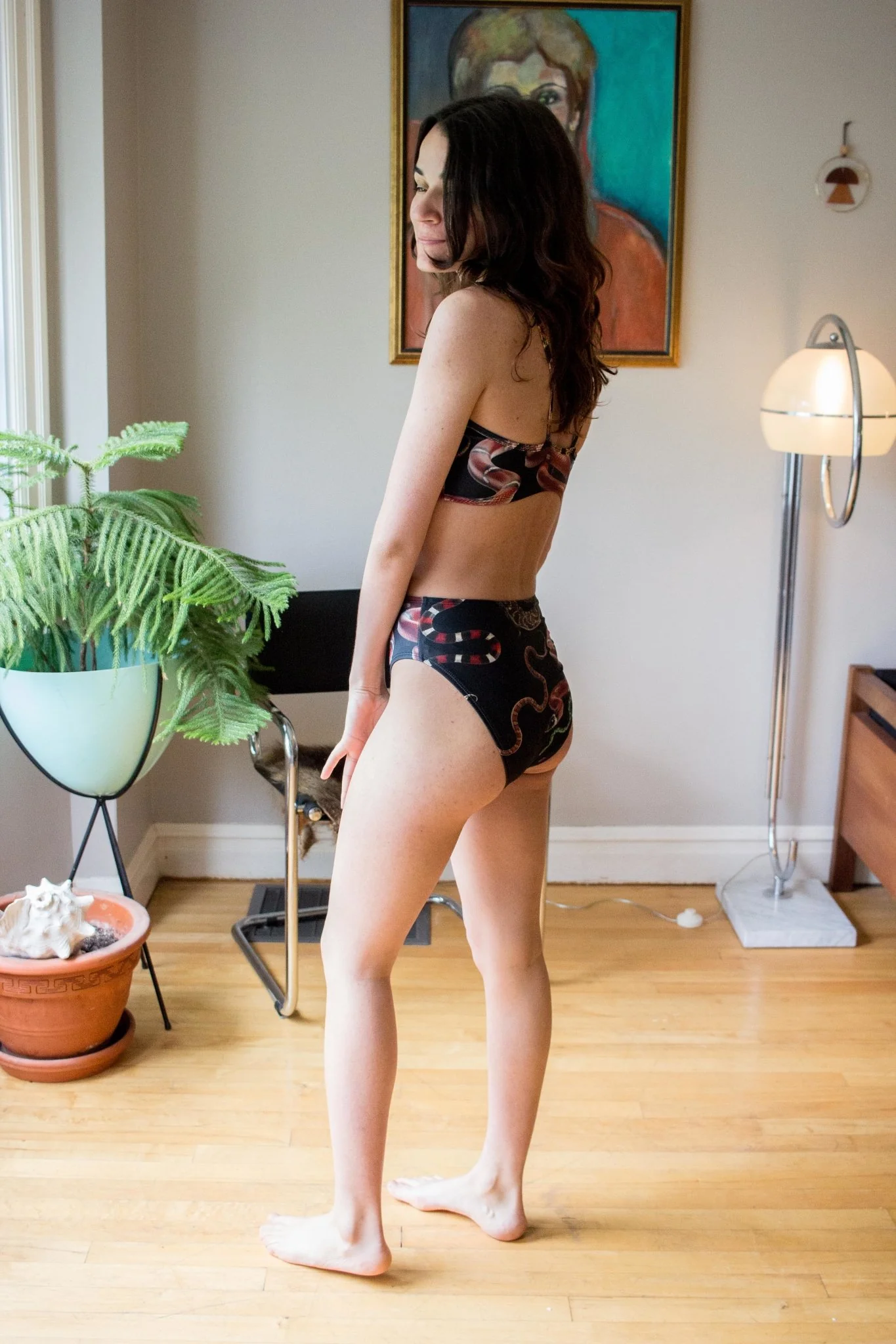 Minnow Bathers Bronze Bottoms (Snake Print) - Image 5