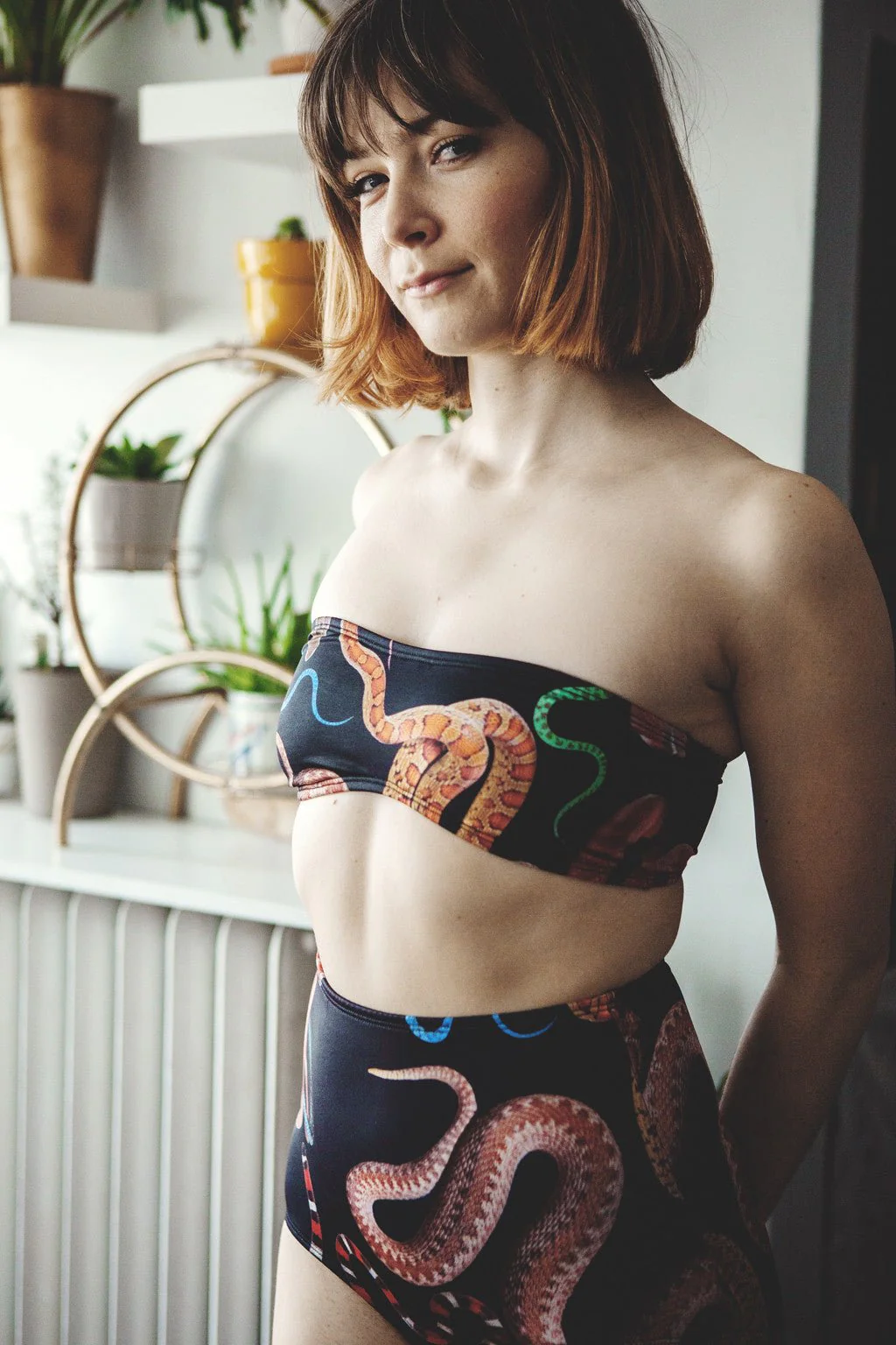 Minnow Bathers Garter Bottoms (Snake Print) - Image 4