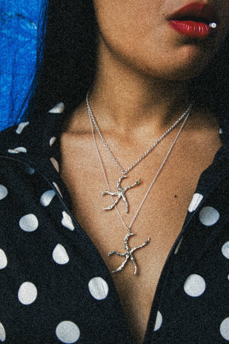 Mou Starfish Necklace (Silver)