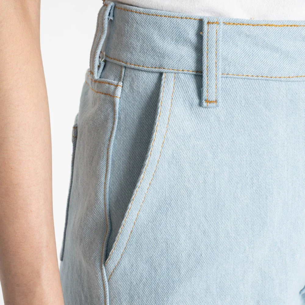 Naked & Famous Andie Denim Shorts (Secret Agent Bleach Denim) - Image 12