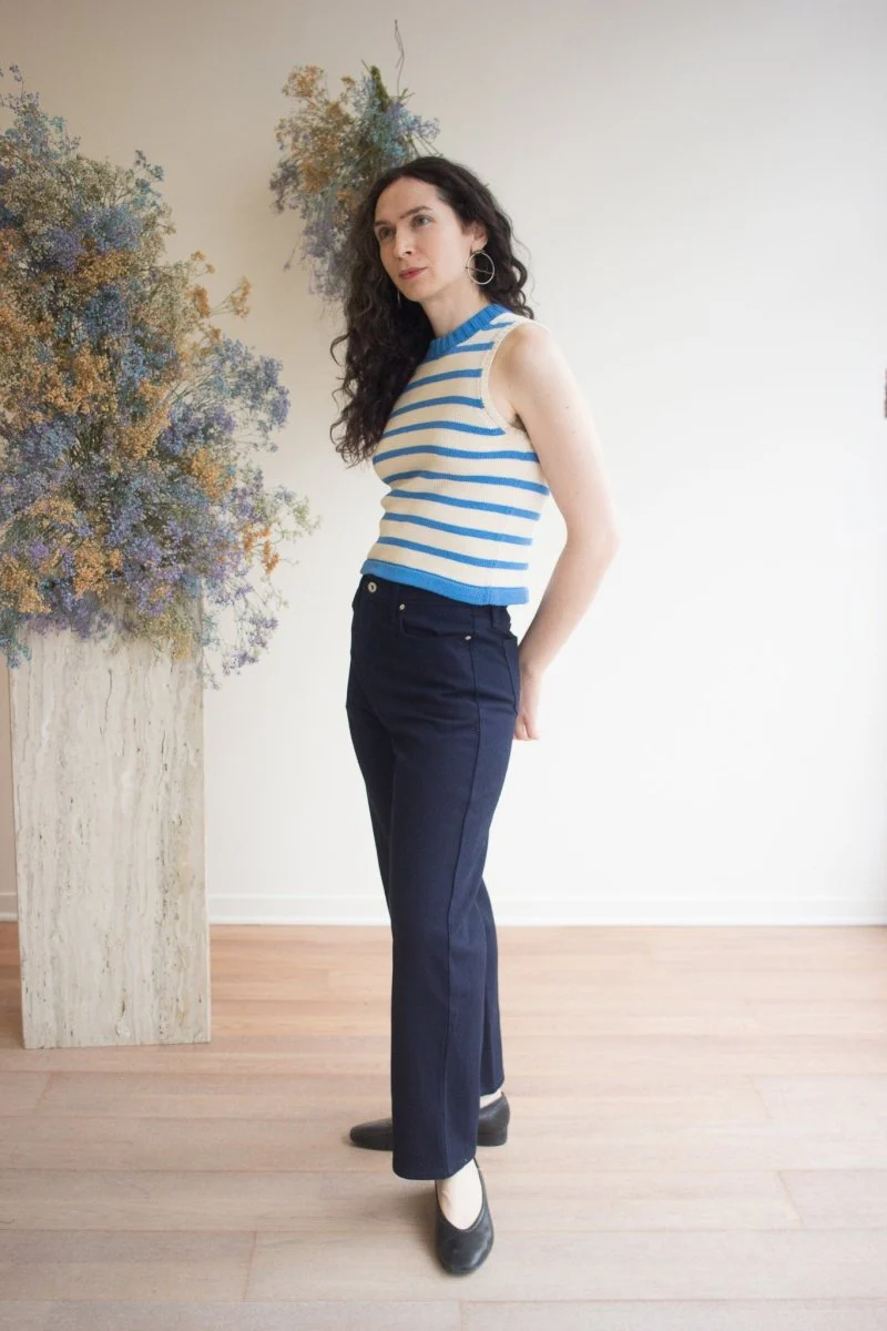 Naked & Famous Bestie Jeans (Maekake Dobby - Indigo) - Image 2