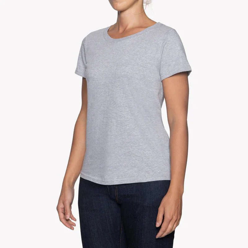 Naked & Famous Circular Knit Ballet T-Shirt (Heather Grey) - Image 5