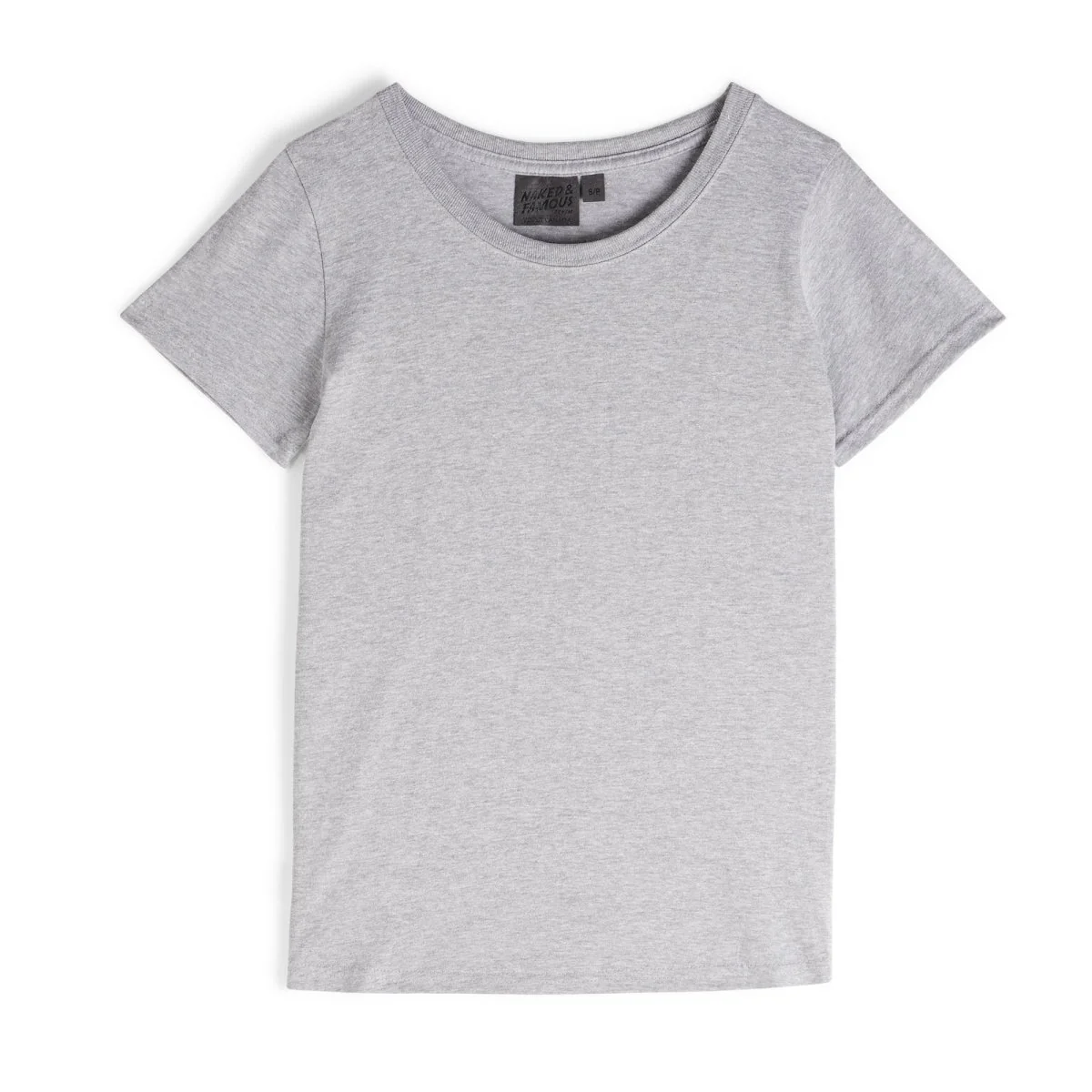 Naked & Famous Circular Knit Ballet T-Shirt (Heather Grey) - Image 7
