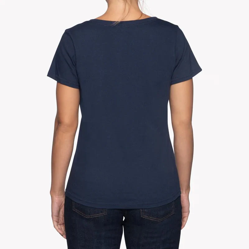 Naked & Famous Circular Knit Ballet T-Shirt (Navy) - Image 7