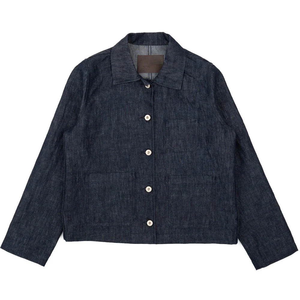 Naked & Famous Gracie Jacket (Linen Blend Denim) - Image 10