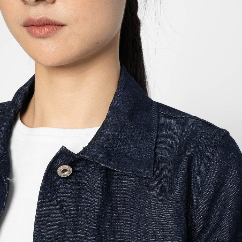 Naked & Famous Gracie Jacket (Linen Blend Denim) - Image 12