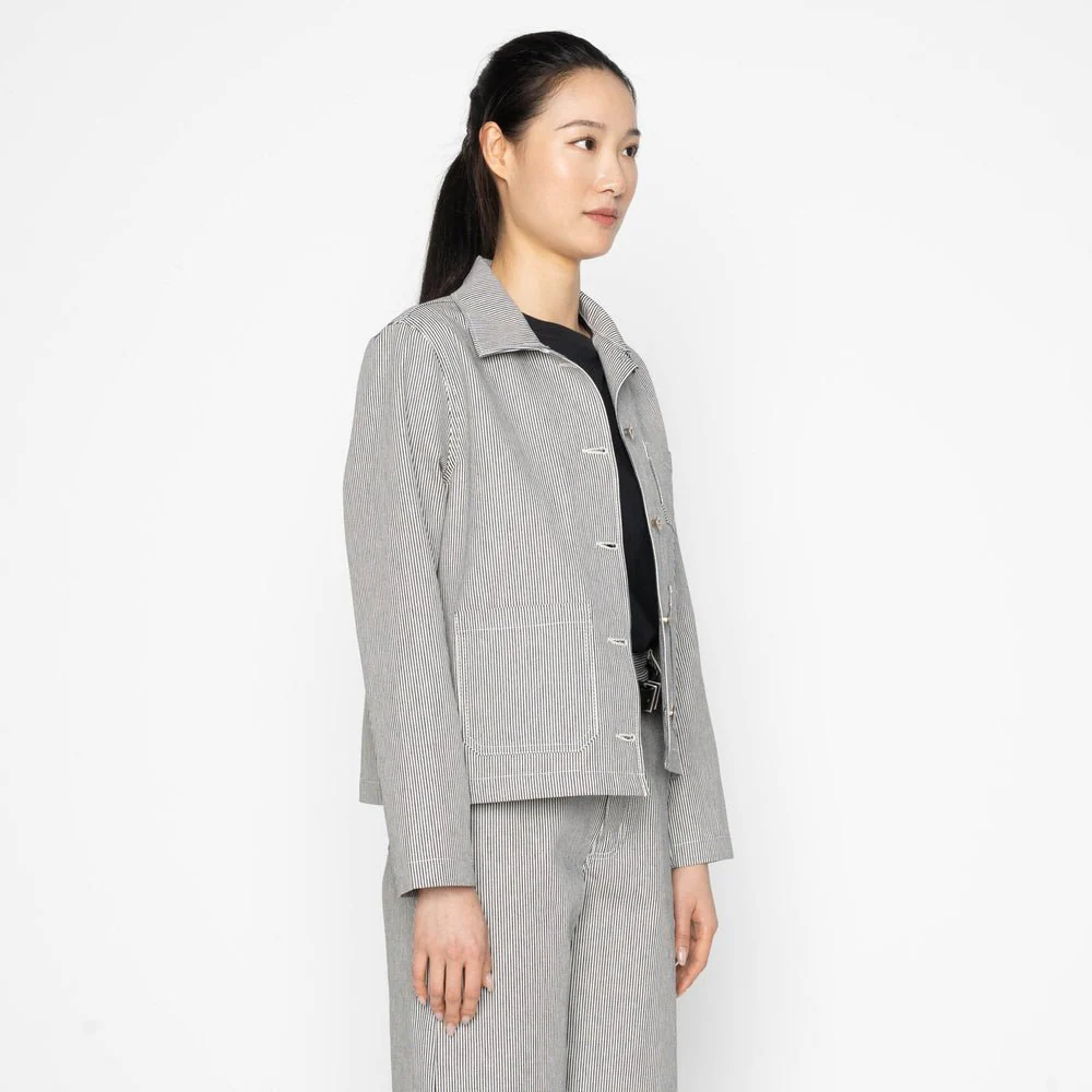 Naked & Famous Gracie Jacket (Organic Hickory) - Image 3