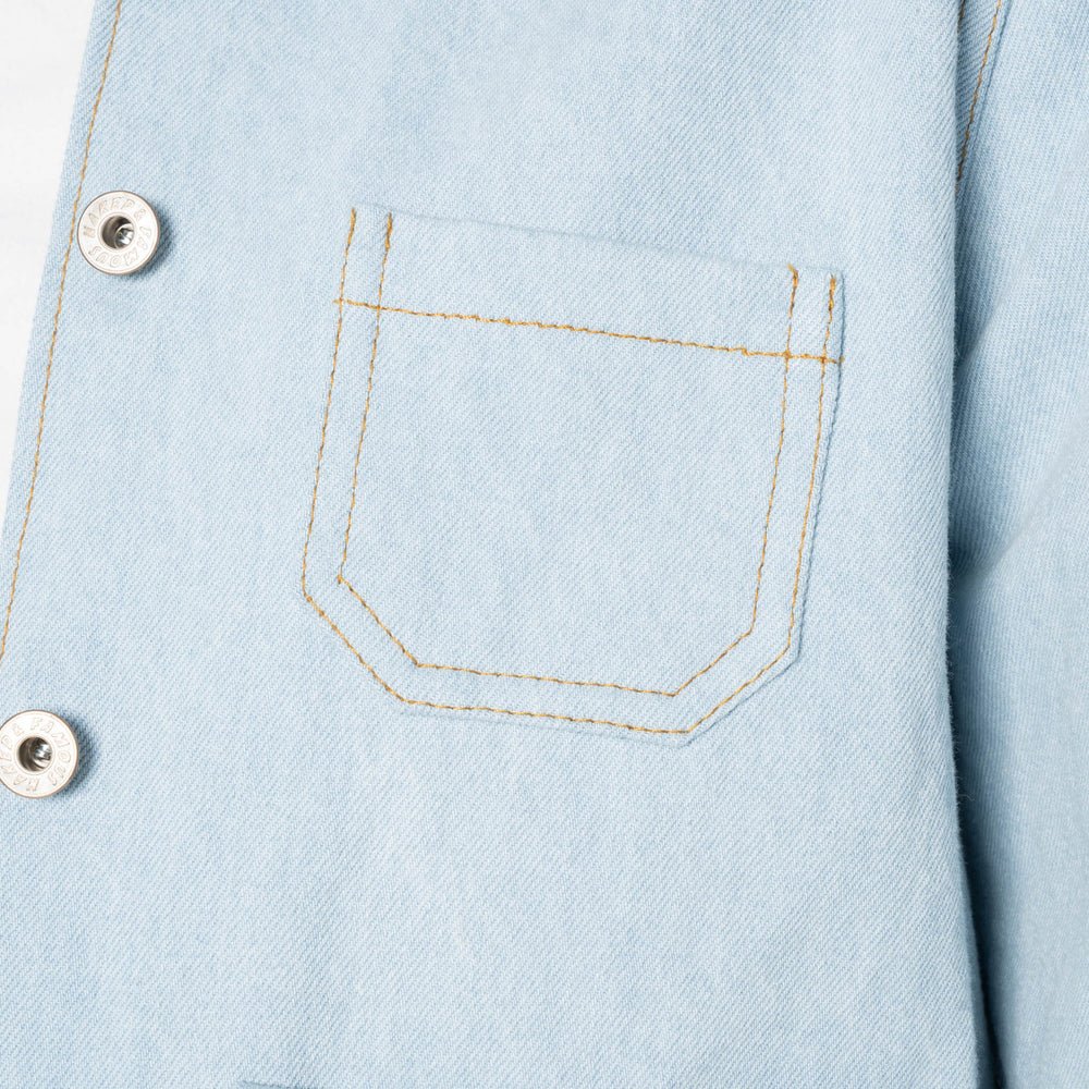 Naked & Famous Gracie Jacket (Secret Agent Bleach Denim) - Image 7