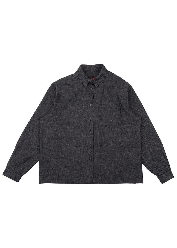 Naked & Famous Judy Shirt (Black Lightweight Denim) - Image 13