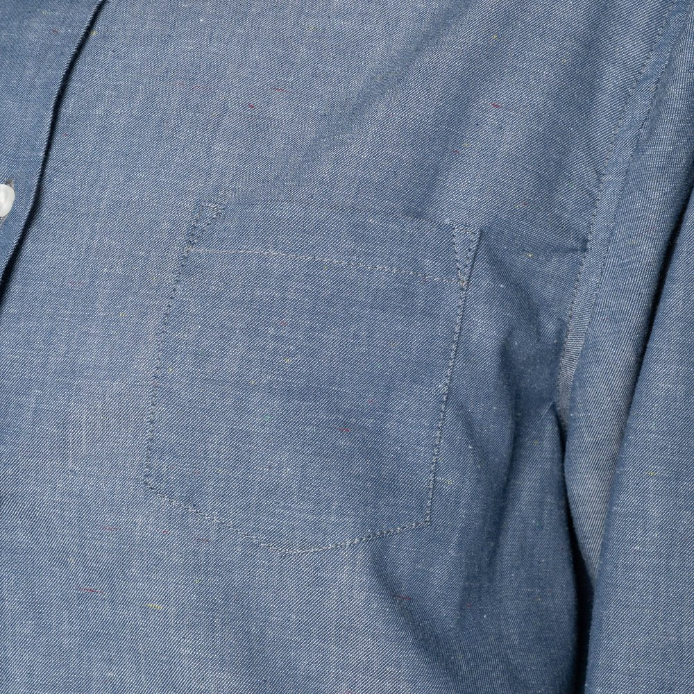 Naked & Famous Judy Shirt (Chambray with Multicolour Neps) - Image 7