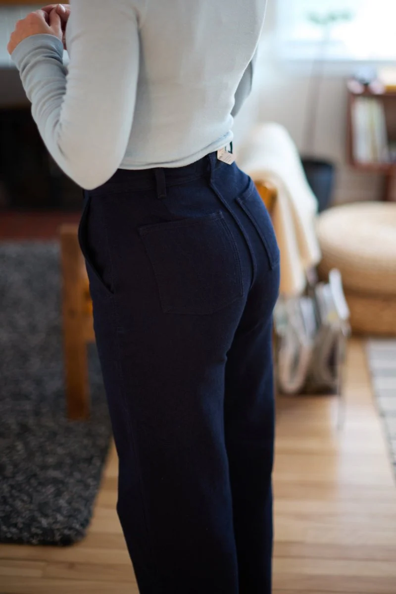 Naked & Famous Maudie Jeans (Maekake Dobby Indigo) - Image 2