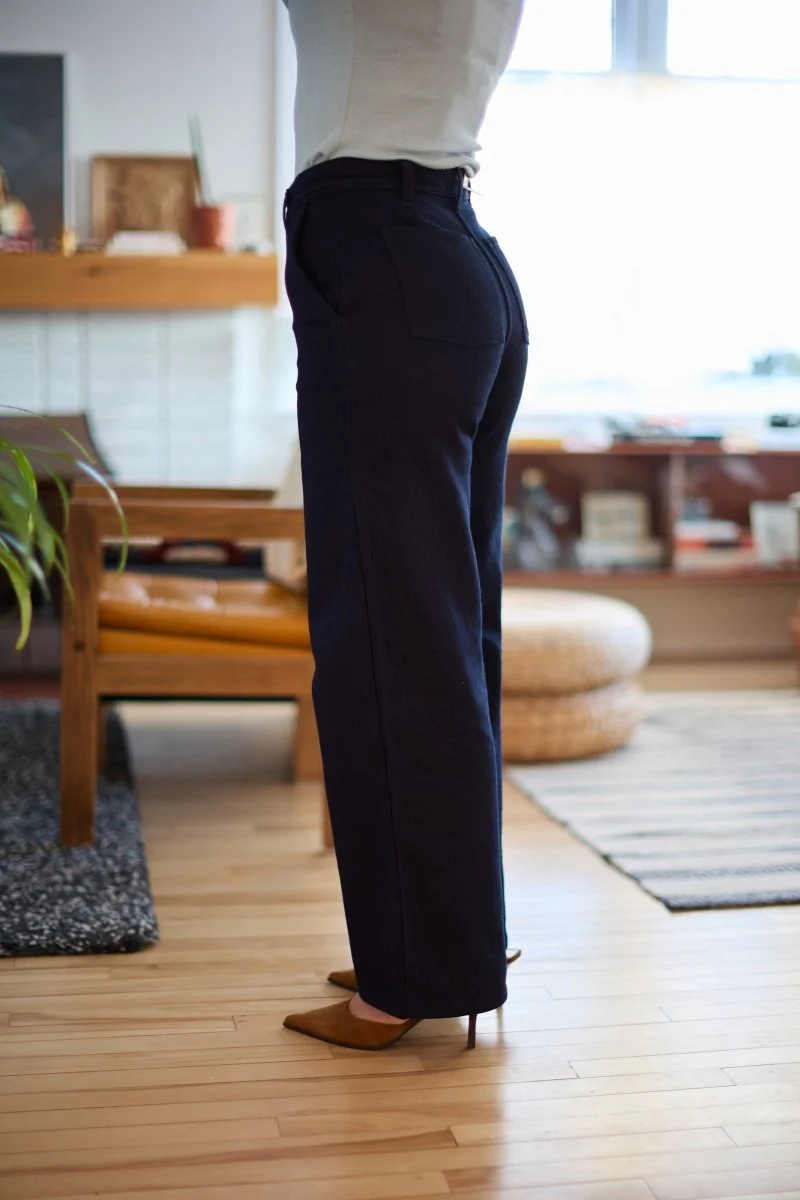 Naked & Famous Maudie Jeans (Maekake Dobby Indigo) - Image 3