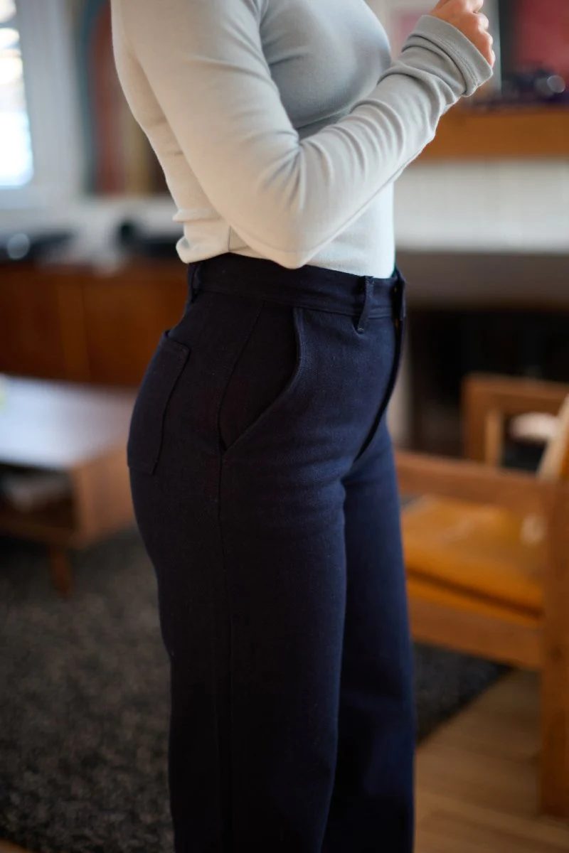 Naked & Famous Maudie Jeans (Maekake Dobby Indigo) - Image 4