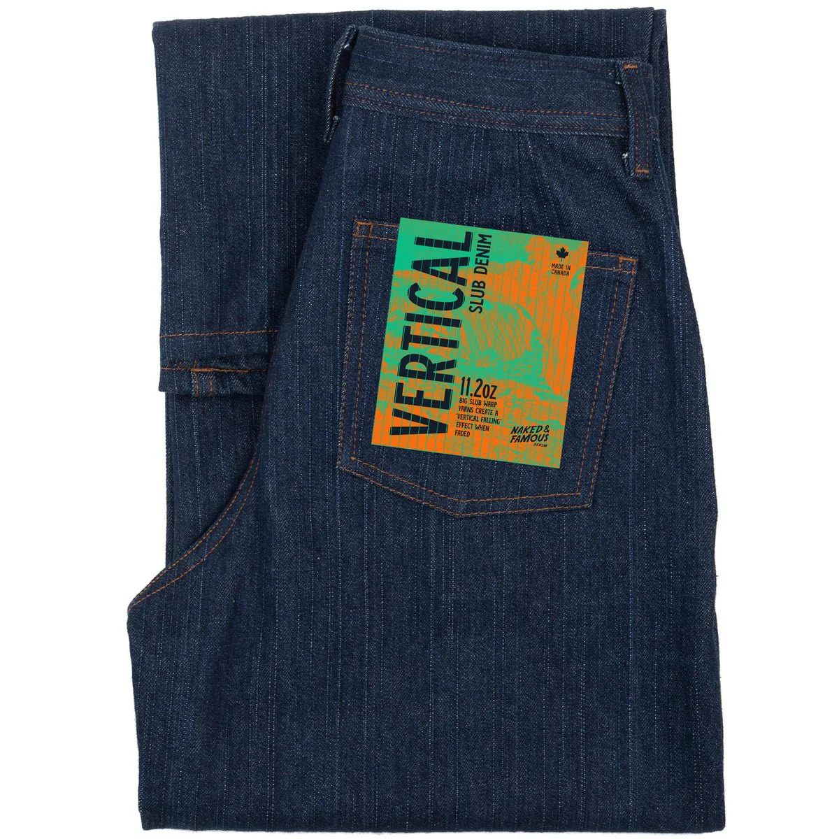 Naked & Famous Maudie Jeans (Vertical Slub Denim) - Image 8