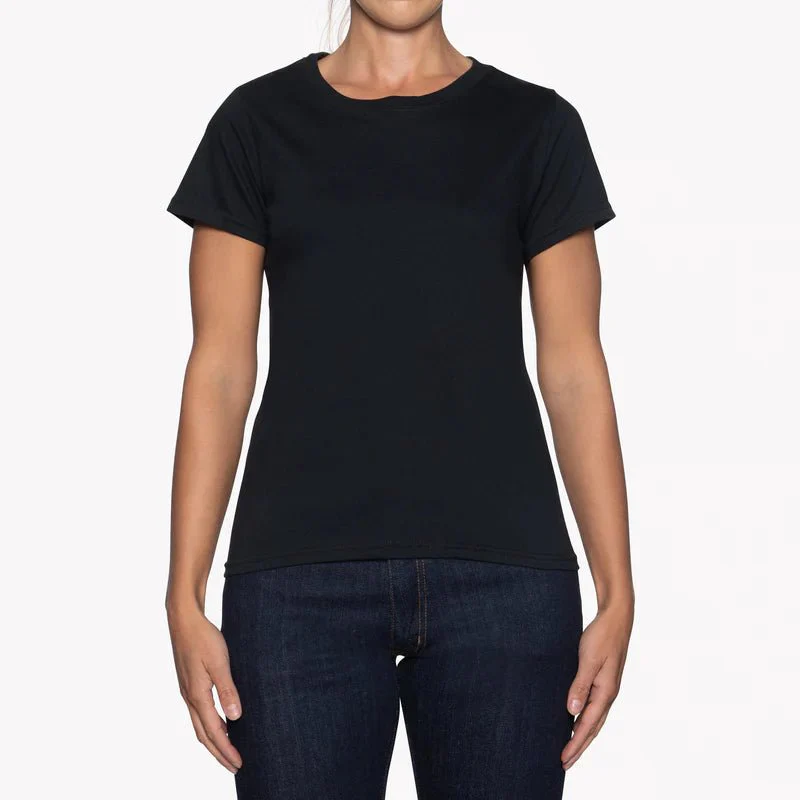 Naked & Famous Circular Knit Ballet T-Shirt (Black) - Image 7