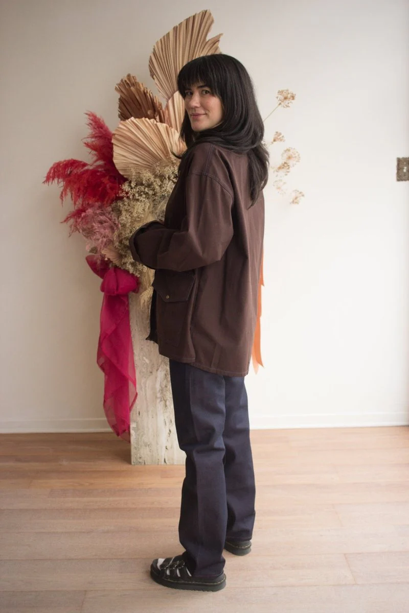 Connally Goods Faye Chore Coat (Espresso) - Image 4