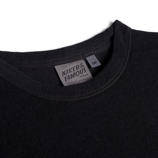 Naked & Famous Weekend Crew (Vintage Doubleface Black) - Image 5