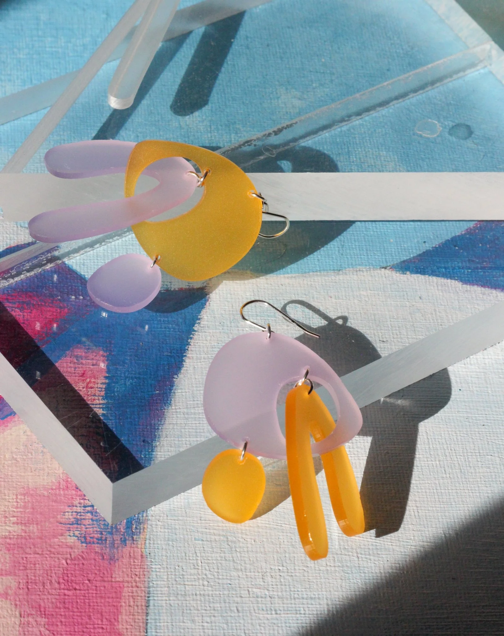 Nic Nac Amoeba Earrings (Multiple Colours) - Image 6