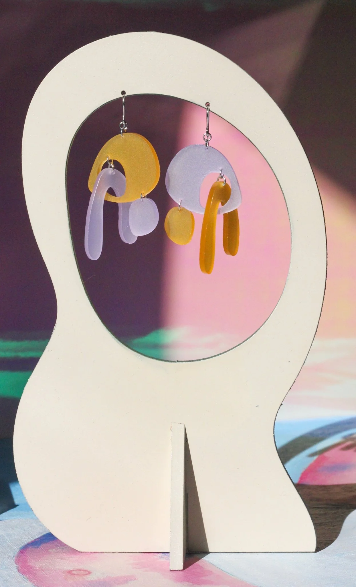 Nic Nac Amoeba Earrings (Multiple Colours) - Image 7