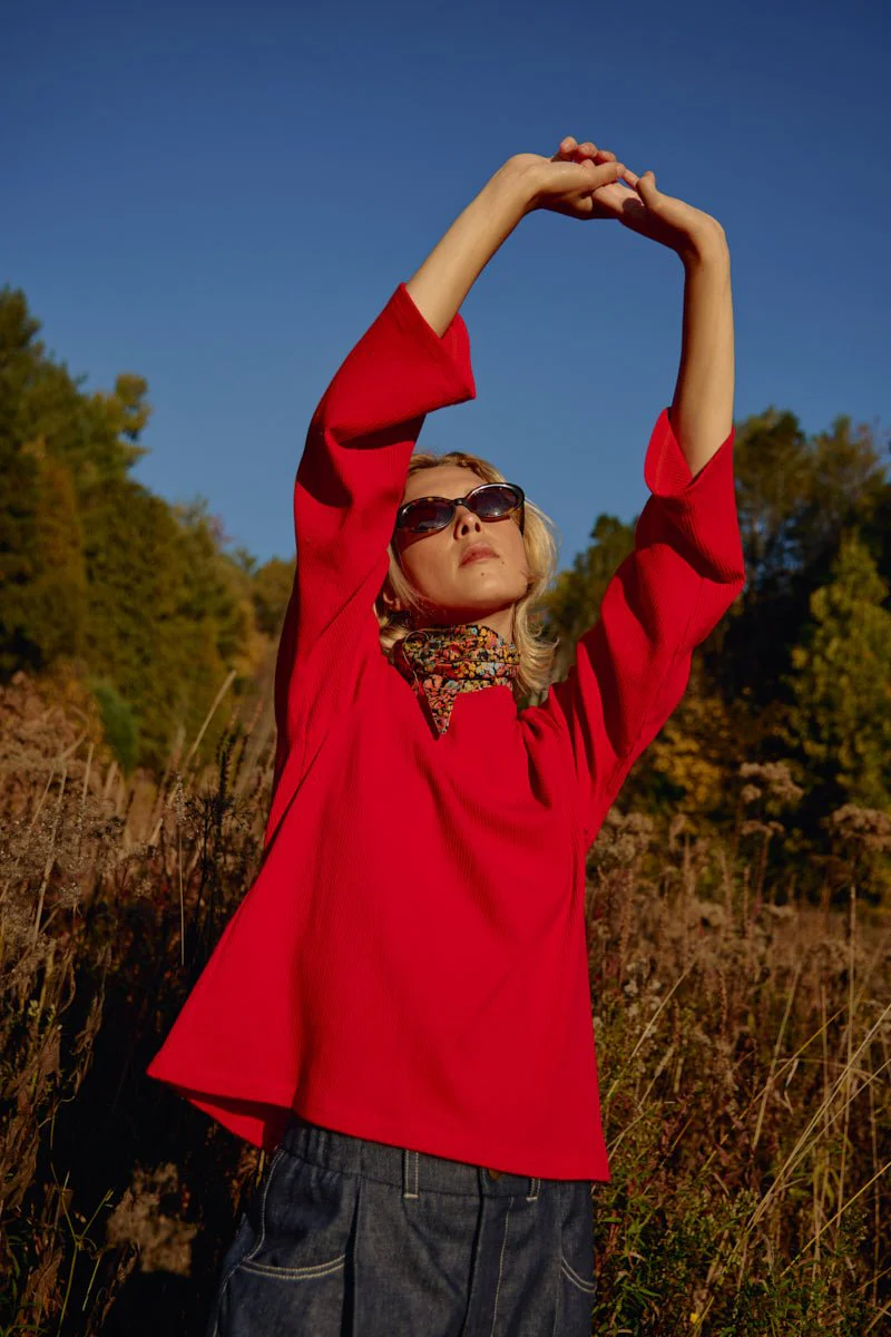 Odeyalo Lalune Top (Red) - Image 7