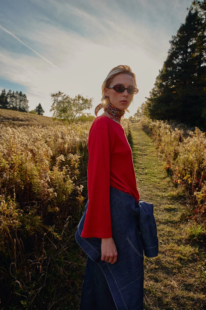 Odeyalo Lalune Top (Red) - Image 8