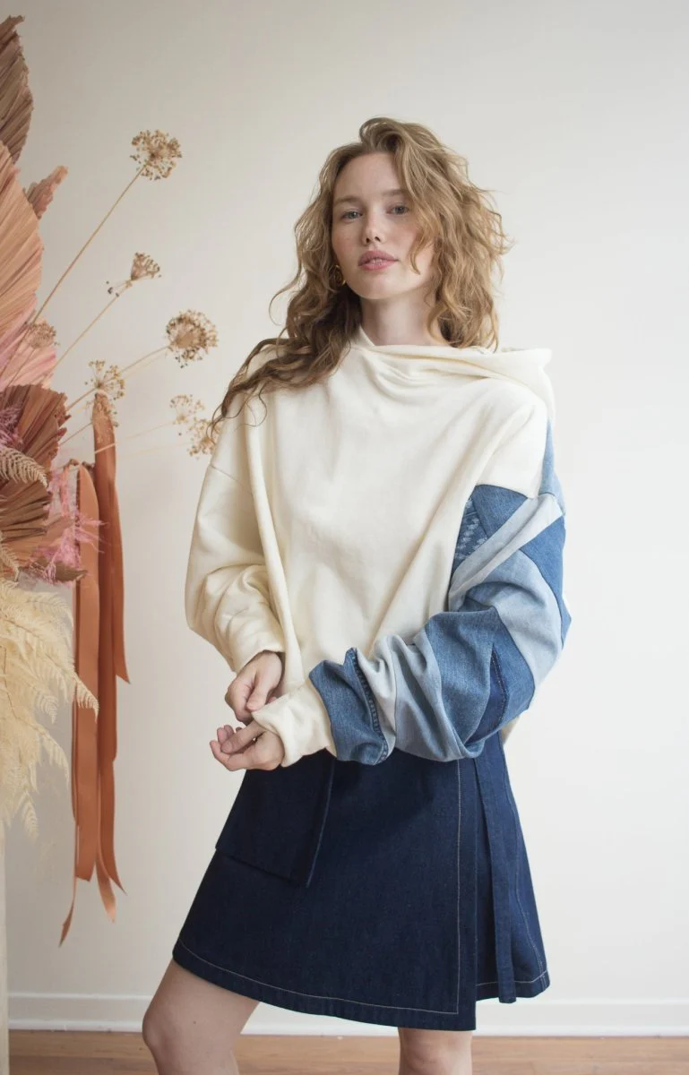 Odeyalo Toledo Skirt (Indigo Denim)