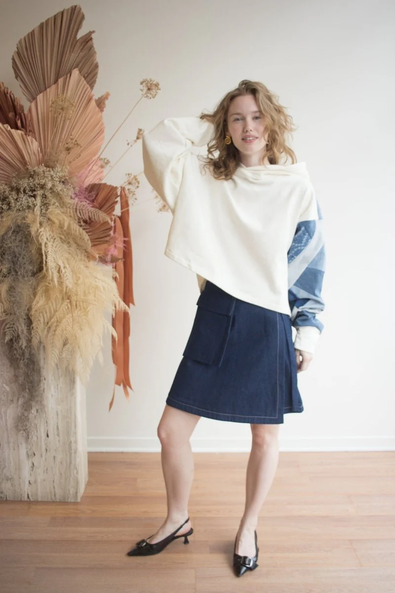 Odeyalo Toledo Skirt (Indigo Denim) - Image 2