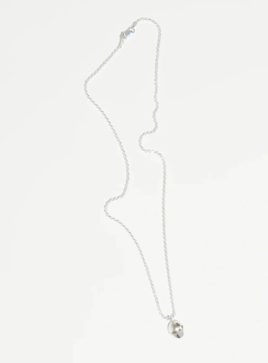 Par Ici Alien Head Pendant Necklace - Gold or Silver (In-Store) - Image 5