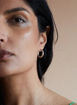 Par Ici Etched Hoops - Gold or Silver (In-Store) - Image 2