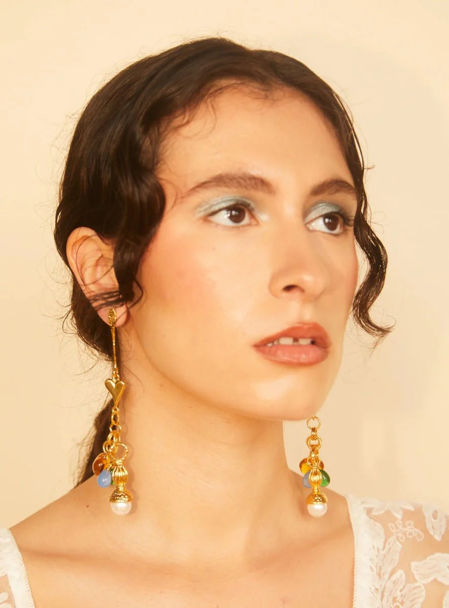Par Ici FĂȘte Earrings - Gold or Rhodium (In-Store) - Image 2