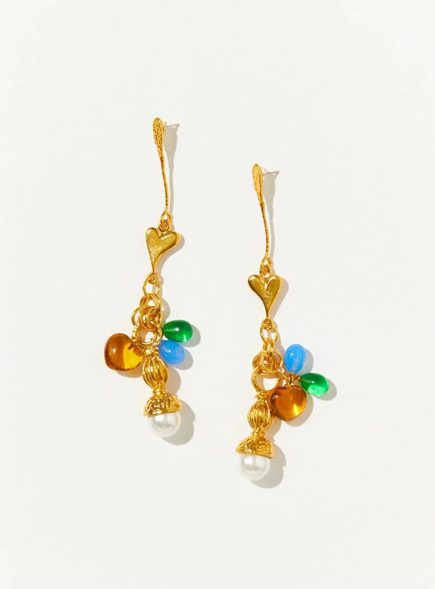 Par Ici FĂȘte Earrings - Gold or Rhodium (In-Store) - Image 3