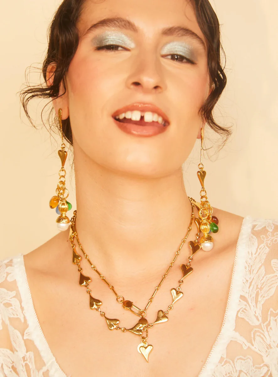 Par Ici Fête Earrings - Gold or Rhodium (Online Exclusive) - Image 3