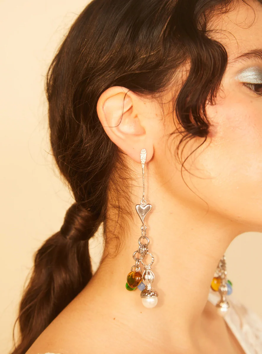 Par Ici Fête Earrings - Gold or Rhodium (Online Exclusive) - Image 7
