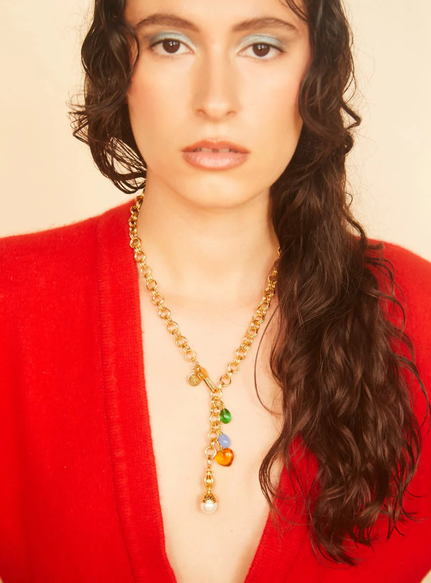 Par Ici FĂȘte Necklace - Gold or Rhodium (Online Exclusive) - Image 7