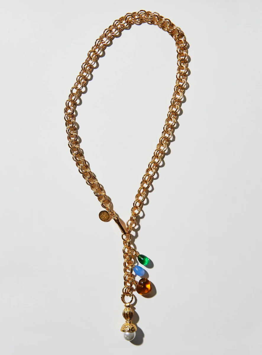 Par Ici FĂȘte Necklace - Gold or Rhodium (Online Exclusive) - Image 8