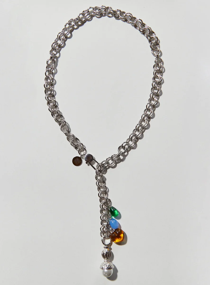 Par Ici FĂȘte Necklace - Gold or Rhodium (Online Exclusive) - Image 9