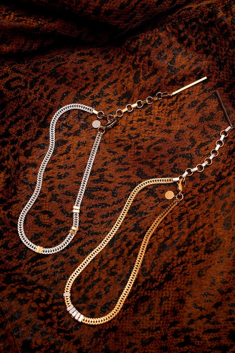 Par Ici Flat Chain - Gold or Rhodium (In-Store) - Image 10