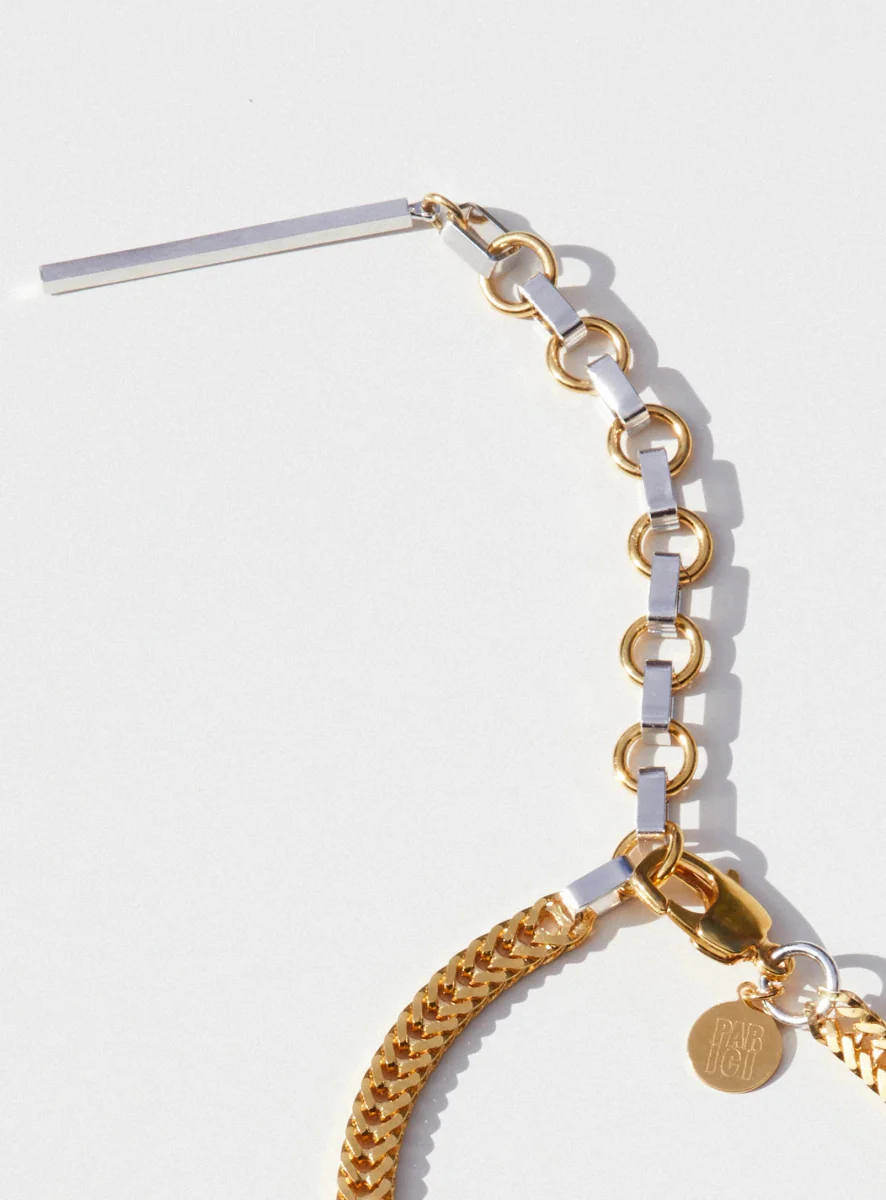 Par Ici Flat Chain - Gold or Rhodium (In-Store) - Image 3