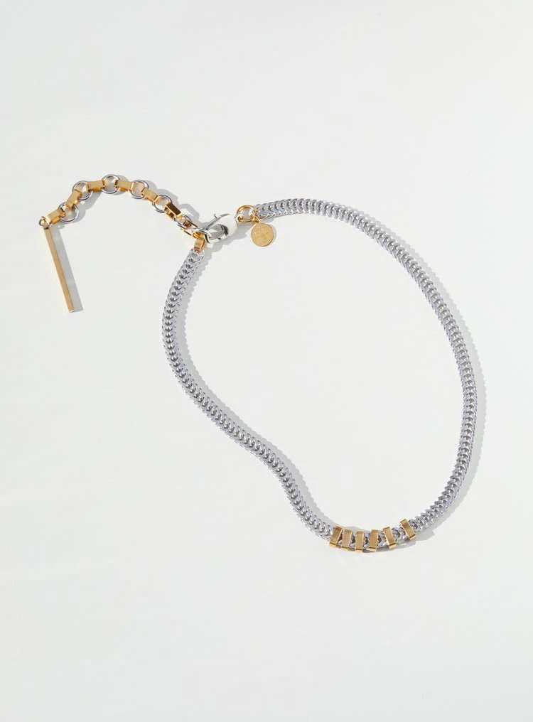 Par Ici Flat Chain - Gold or Rhodium (In-Store) - Image 9