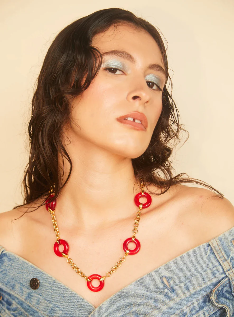 Par Ici Lifesaver Necklace - 5 Rings (Online Exclusive) - Image 3