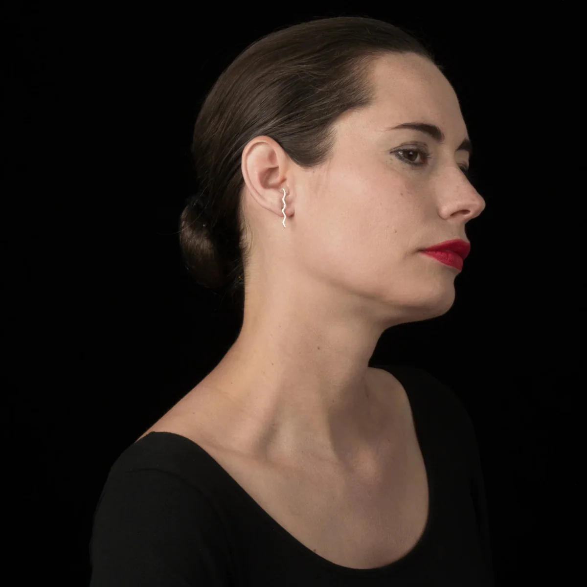Par Ici Long Wave Studs - Gold or Silver (In-Store) - Image 7