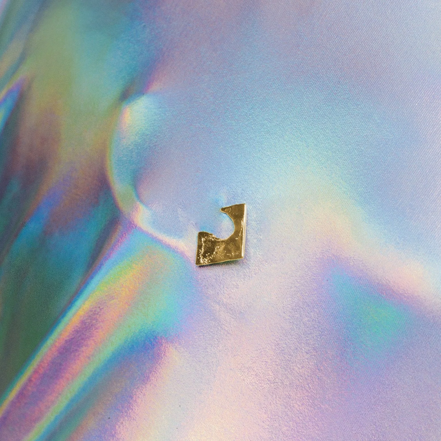 Par Ici Mini Square Studs - Gold or Silver (In-Store) - Image 4