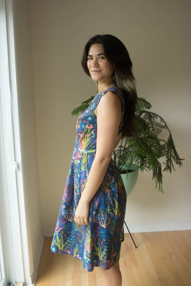 Birds of North America Peafowl Dress - Undersea Gardens (Online Exclusive) - Image 2