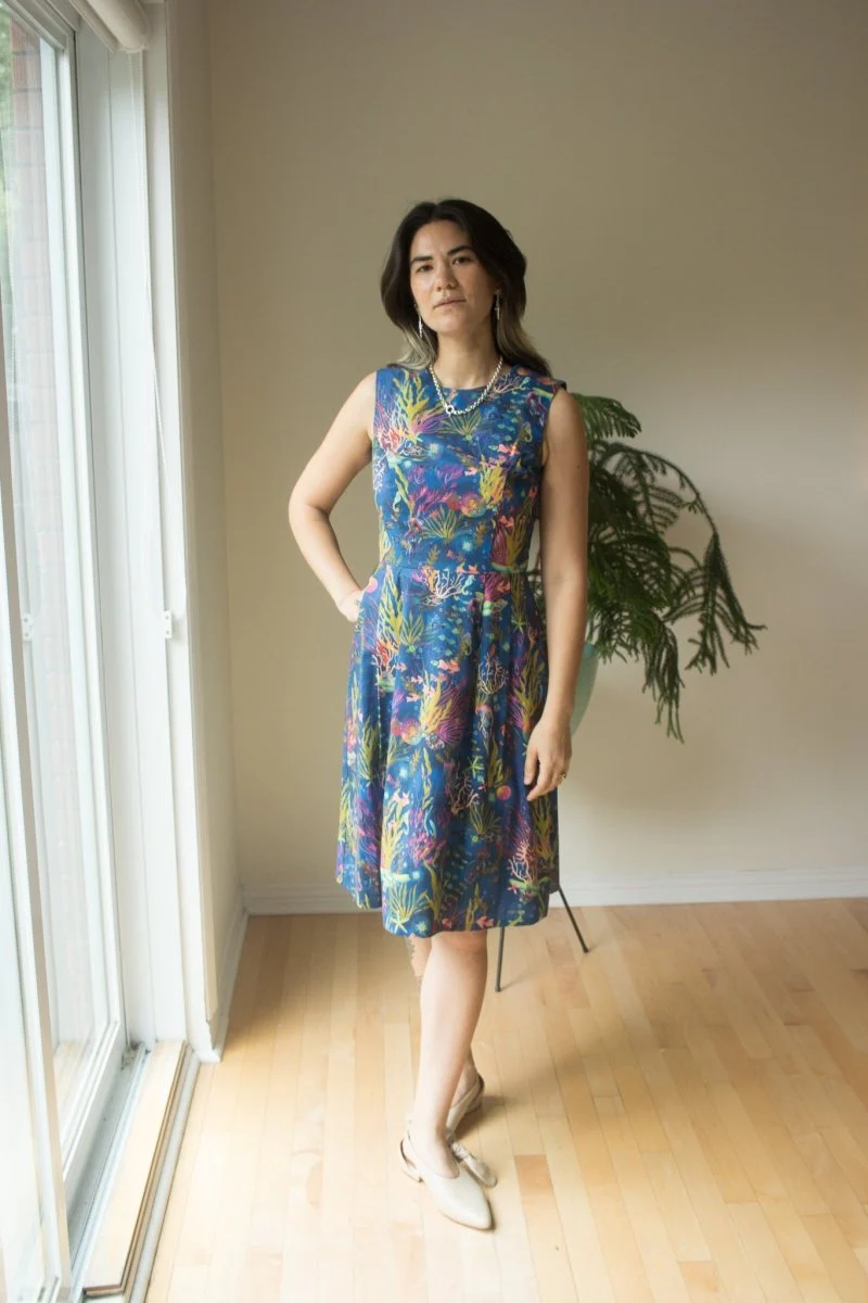 Birds of North America Peafowl Dress - Undersea Gardens (Online Exclusive) - Image 3
