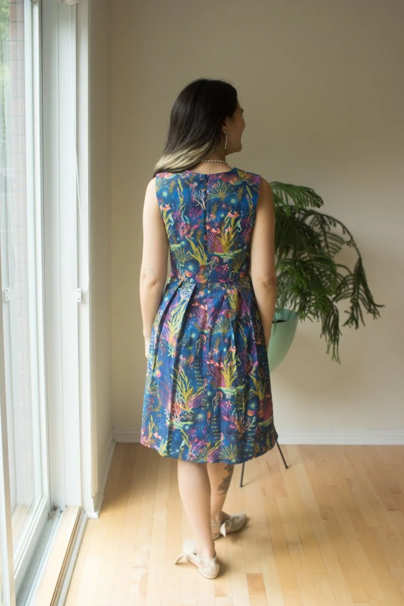 Birds of North America Peafowl Dress - Undersea Gardens (Online Exclusive) - Image 4