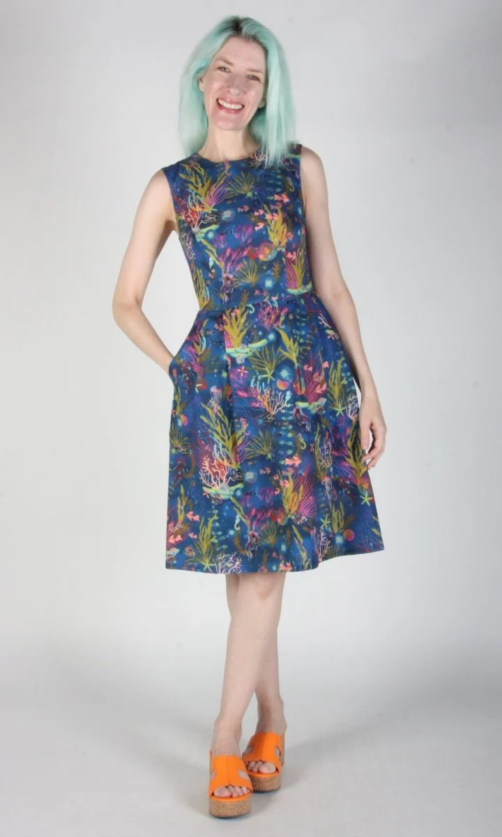 Birds of North America Peafowl Dress - Undersea Gardens (Online Exclusive) - Image 5
