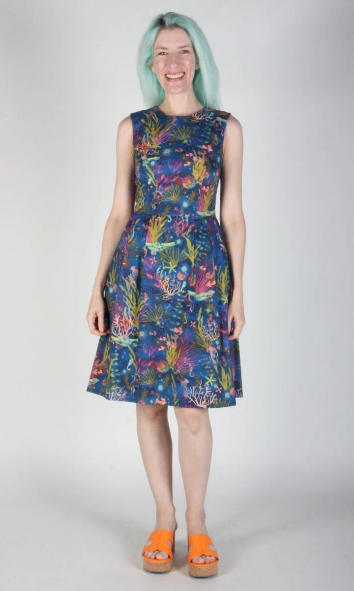 Birds of North America Peafowl Dress - Undersea Gardens (Online Exclusive) - Image 6
