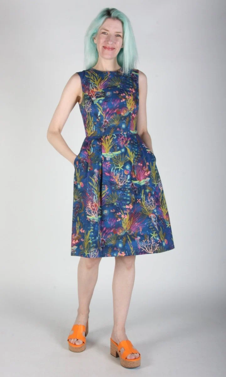 Birds of North America Peafowl Dress - Undersea Gardens (Online Exclusive) - Image 7